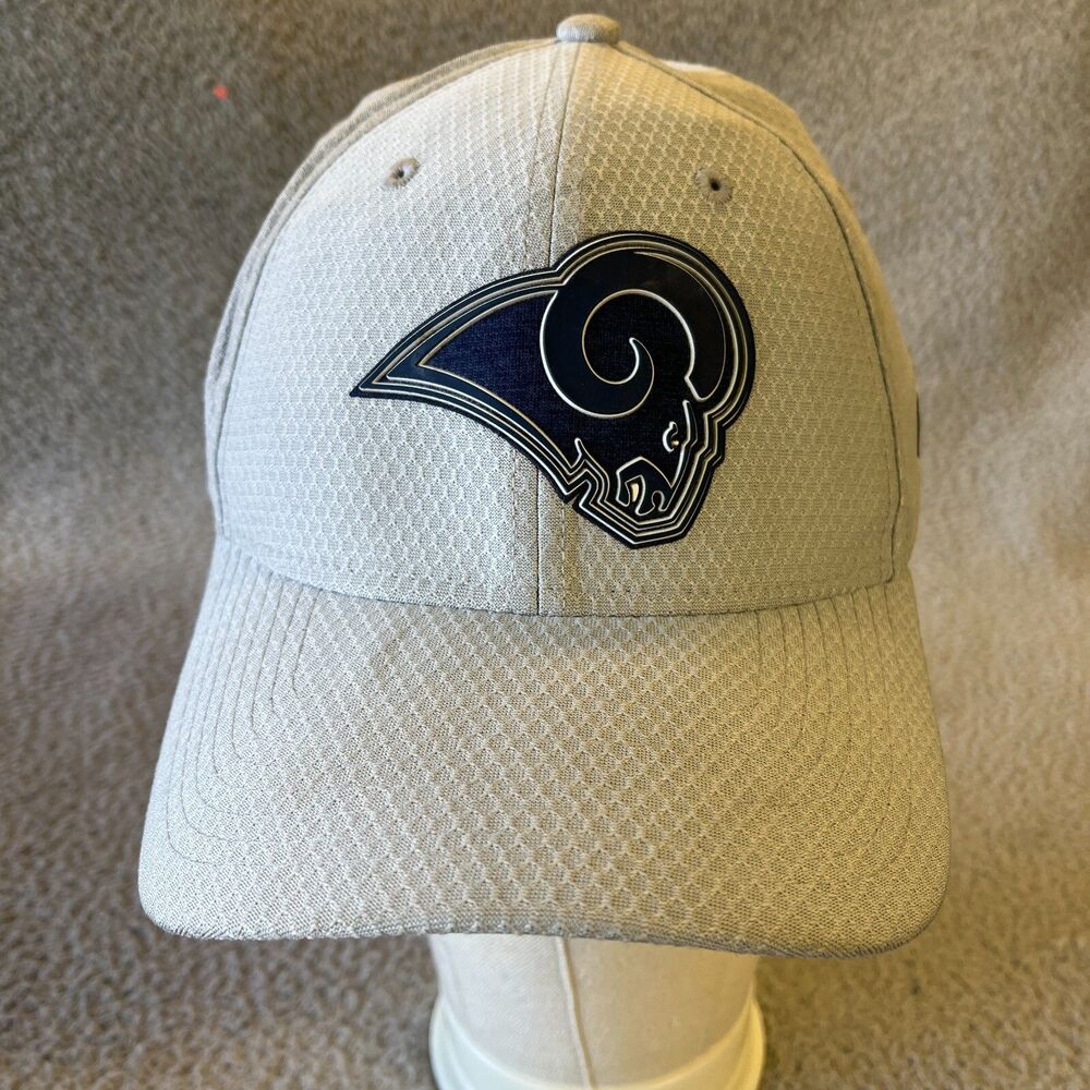 LOS ANGELES RAMS  Fitted Hat Mens Small/Medium Gray  NFL Cap New Era 39 Thirty